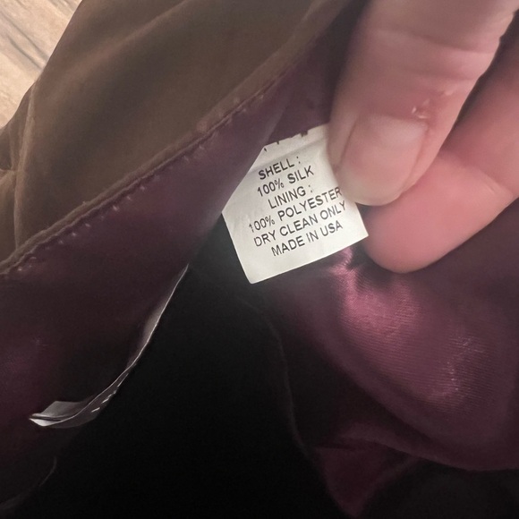 Jenny Yoo size 2 100% silk brown strapless mini dress for prom or bridesmaids - Picture 7 of 7